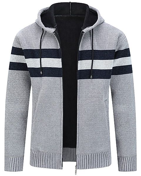 Allthemen Cardigan mit Kapuze Strickjacke Herren günstig online kaufen