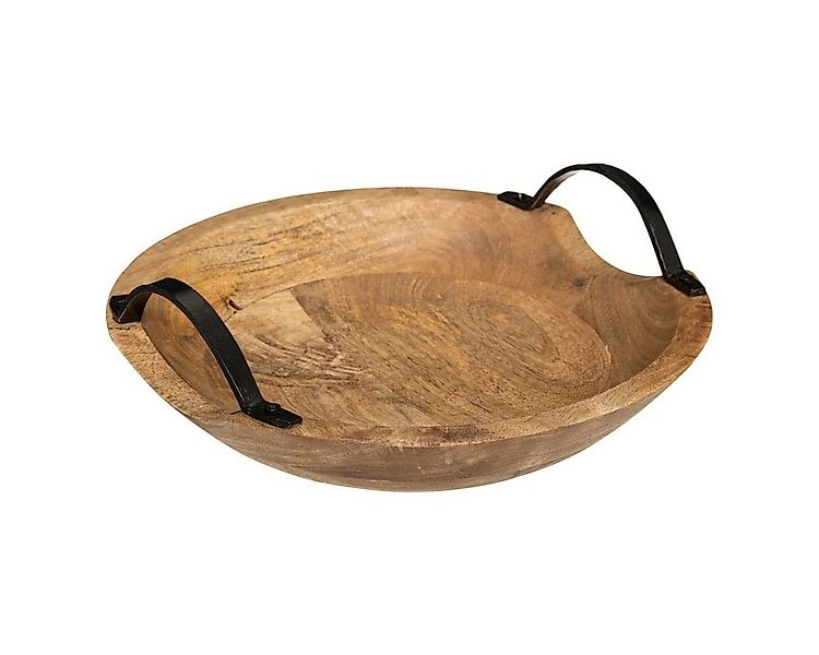 Atmosphera Créateur d'intérieur Dekoobjekt Dekoschale aus Mangoholz, Ø 30 c günstig online kaufen