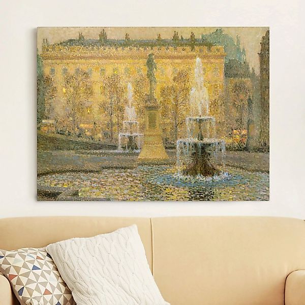 Leinwandbild - Querformat Henri Le Sidaner - Trafalgar Square London günstig online kaufen