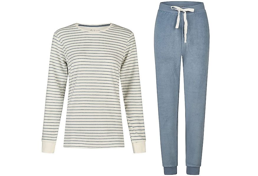 By Louise Schlafanzug by Louise Damen Frottee Pyjama Schlafanzug Nachtwäsch günstig online kaufen