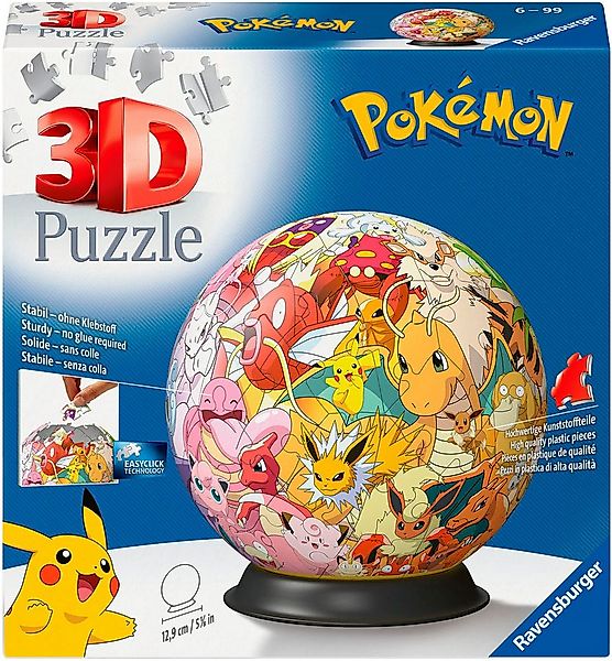 Ravensburger Puzzleball Pokémon - Kanto Region Characters, 72 Puzzleteile, günstig online kaufen