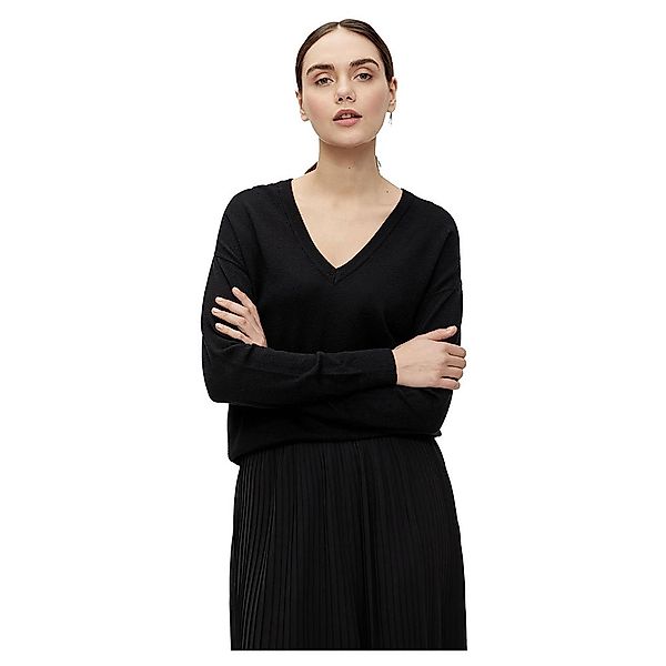 Object Thess V-ausschnitt Pullover L Black günstig online kaufen