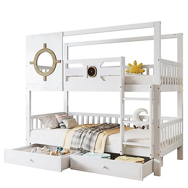 Gotagee Kinderbett Etagenbett 90x200cm Einzelbett Doppelbett Jugendbett Kie günstig online kaufen