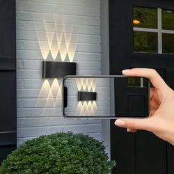 Nettlife LED Wandleuchte Innen Wandlampe Schwarz günstig online kaufen