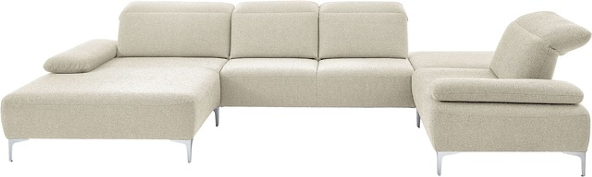 Home affaire Wohnlandschaft »Liora, U-Form mit verstellbarem Kopfteil, Brei günstig online kaufen