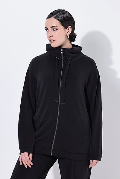 Ulla Popken Sweatjacke Sweatjacke Ziersteine Stehkragen günstig online kaufen