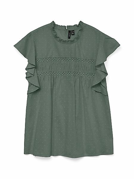 Vero Moda Blusenshirt "VMTRINE SL LACE TOP WVN NOOS" günstig online kaufen