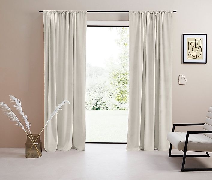 LeGer Home by Lena Gercke Vorhang Samt Ladina (1 St), Stangendurchzug, blic günstig online kaufen