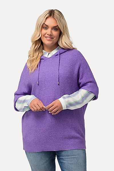Ulla Popken Pullunder Pullover Kapuze Oversized günstig online kaufen