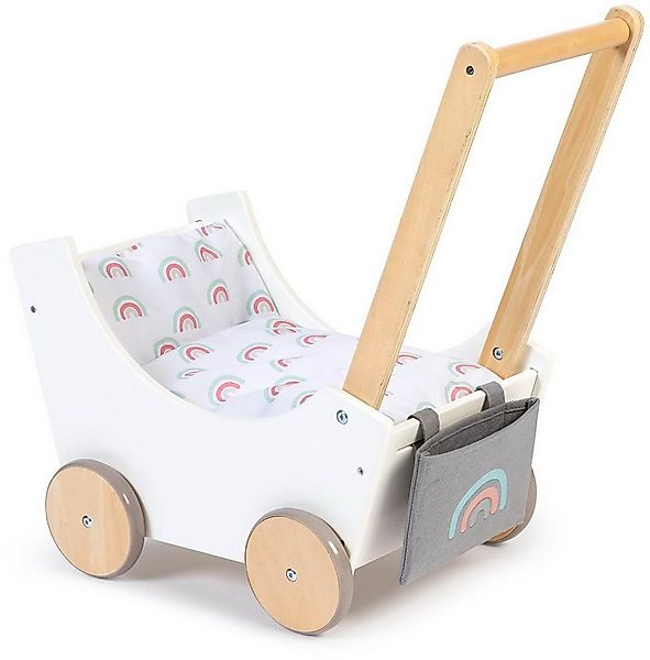 MUSTERKIND® Puppenwagen Barlia, weiß/natur günstig online kaufen