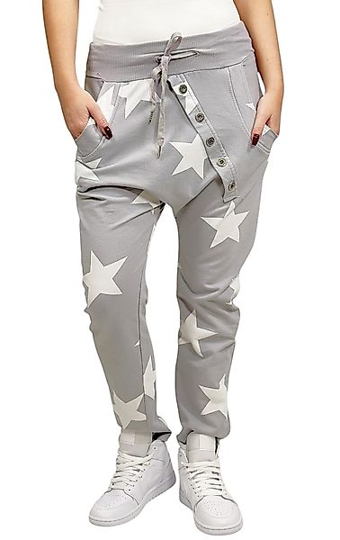 Mississhop Boyfriend-Hose Damen Hose Sweatpants Jogginghose Blumen M.130 günstig online kaufen