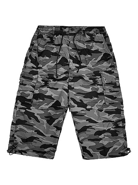 YSROMA Cargoshorts Legere Camo Bermuda mit Tunnelzug Zip Off Bermuda günstig online kaufen