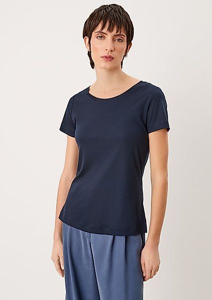 s.Oliver BLACK LABEL Kurzarmshirt T-Shirt aus Lyocell günstig online kaufen