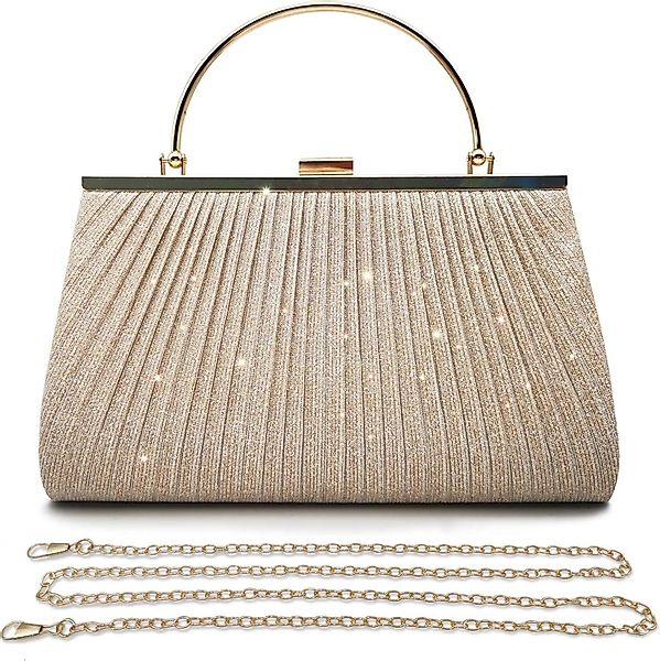 LuxusKollektion Clutch Damen Clutch Glitzer Abendtasche günstig online kaufen