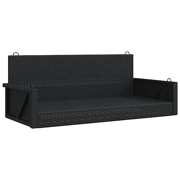 vidaXL Hängebank Schwarz 119x56x48 cm Poly Rattan 365625 günstig online kaufen