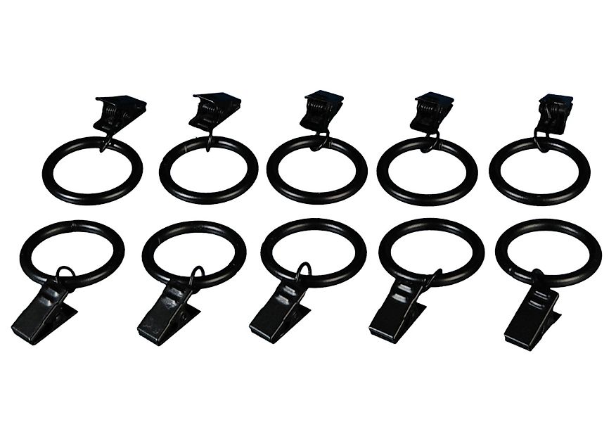 Liedeco Gardinenring, Gardinen, (Set, 10-St., mit günstig online kaufen