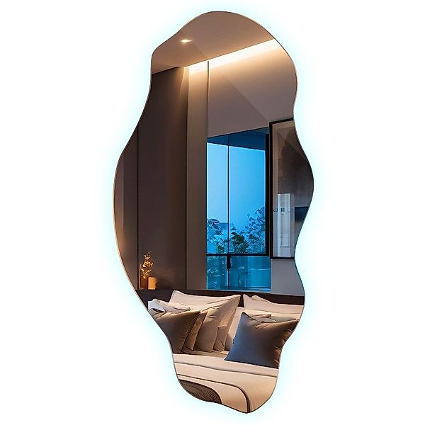 Tulup LED-Lichtspiegel Wandspiegel Dekorativer Moderner LED-Spiegel günstig online kaufen