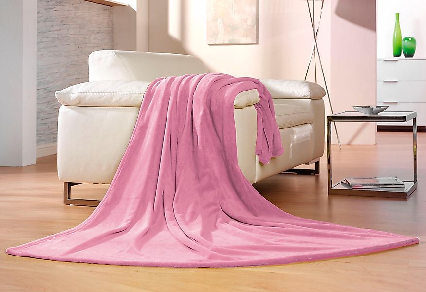Wohndecke Memphis, Gözze, in tollen Unifarben, günstig online kaufen