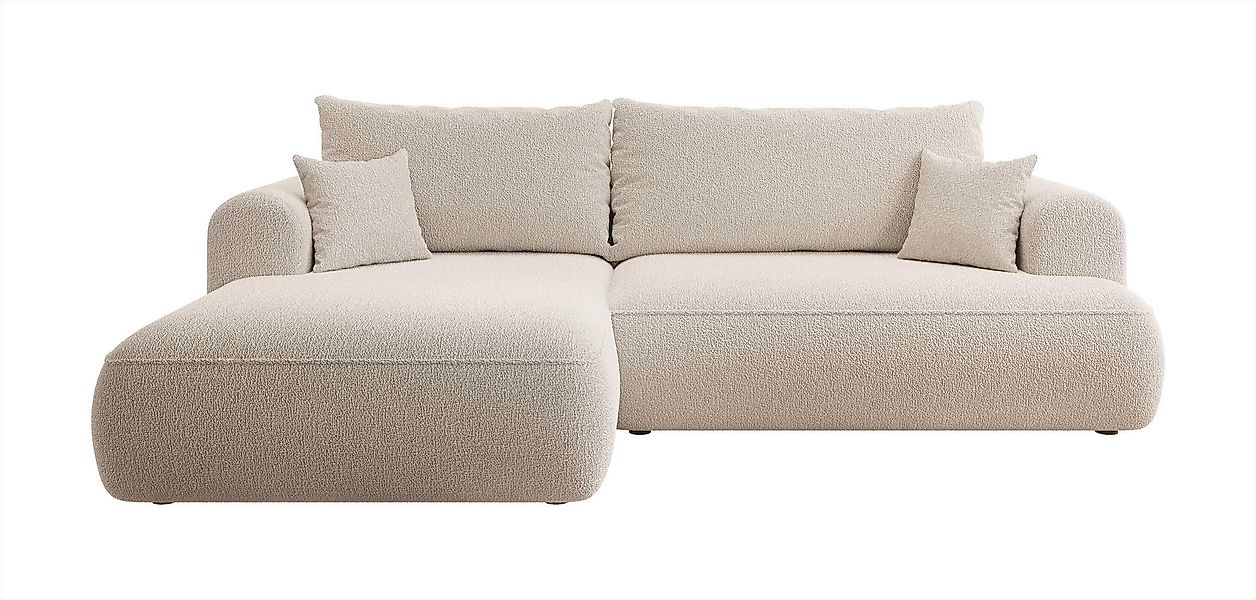 NADUVI Collection | Eck-Schlafsofa Philipa links Bouclé günstig online kaufen