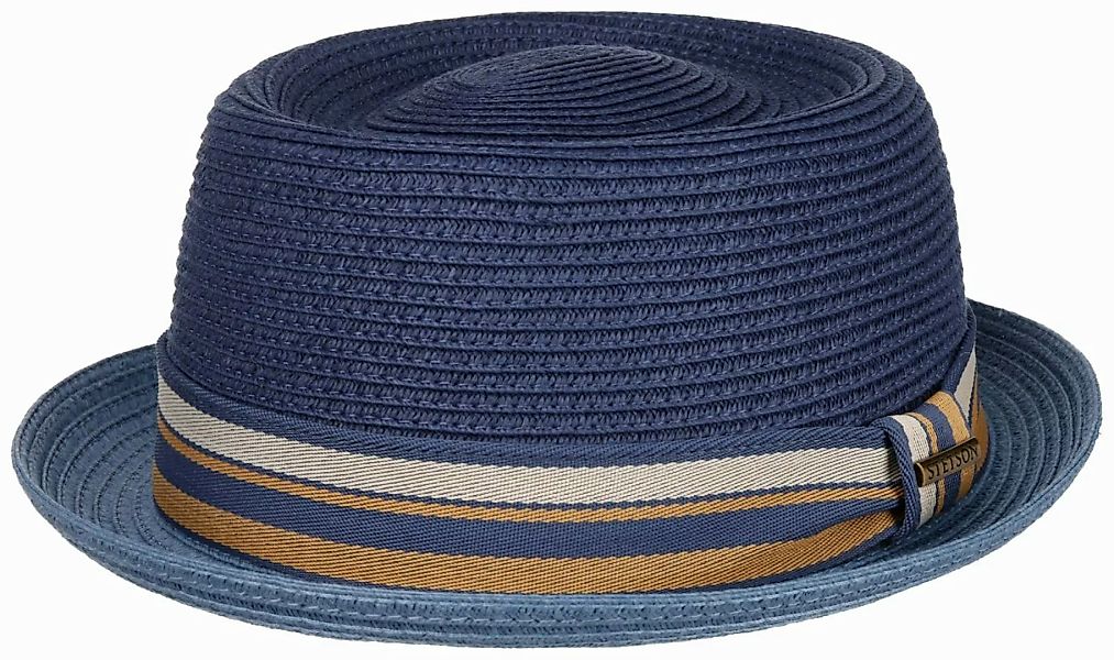 Stetson Strohhut Pork Pie mit bunter günstig online kaufen