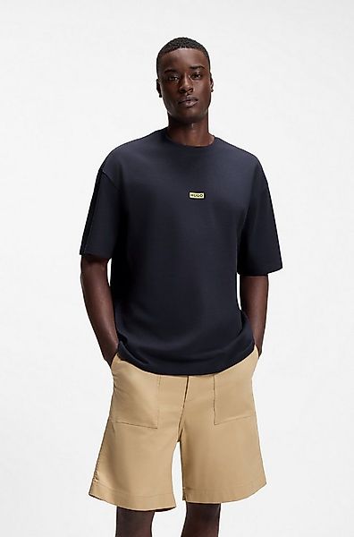 HUGO Blue T-Shirt Nalono mit Logodruck, Oversized Look mit Backprint günstig online kaufen