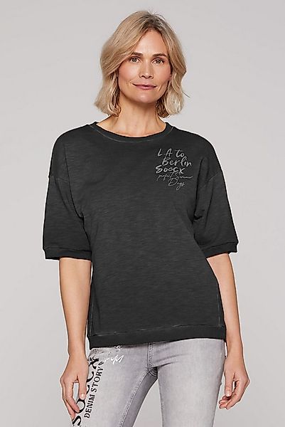 SOCCX Sweater mit nach vorn gedrehten Seitennähten günstig online kaufen