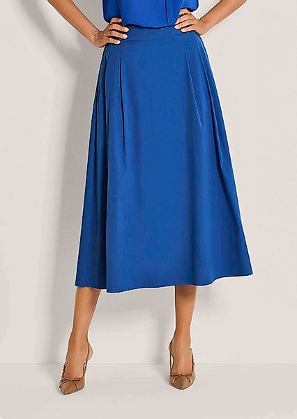MADELEINE Maxirock Baumwollrock mit Kellerfalten Schlupfrock mit Teildehnbu günstig online kaufen