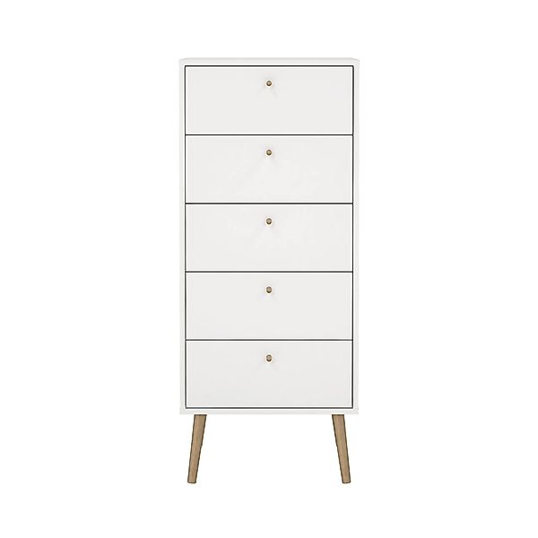ebuy24 Bodo Kommode 5 Schubladen Weiß günstig online kaufen