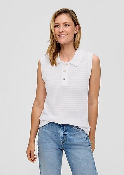 s.Oliver Kurzarmshirt Semitransparentes Shirt im Slim günstig online kaufen