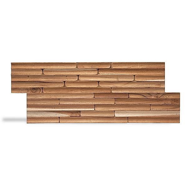 Rebel of Styles Holzverblender UltraWood Concave 50 cm x 20 cm Braun günstig online kaufen