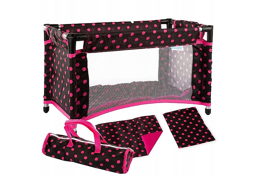 kinderplay Puppenbett Puppenreisebett mit Tasche – faltbar – Rollenspiel Zu günstig online kaufen
