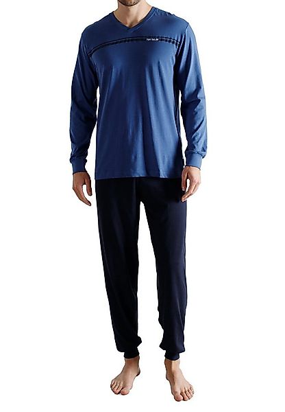 TOM TAILOR Pyjama TOM TAILOR Herren Pyjama blau uni (1 tlg) günstig online kaufen
