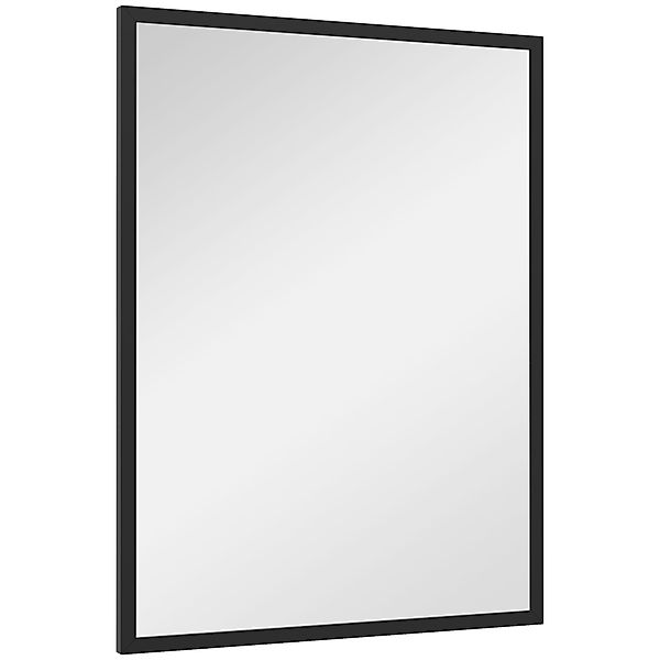 HOMCOM Rechteckiger Wandspiegel mit Haken, Wandspiegel aus Glas und MDF, 60 günstig online kaufen