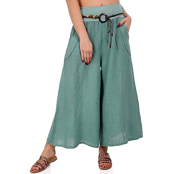 YC Fashion & Style Leinenhose mit breitem Bund & Gürtel – Luftig & Elegant günstig online kaufen