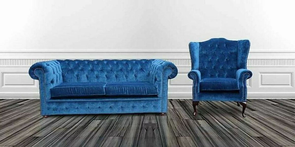 JVmoebel Chesterfield-Sofa, Sofagarnitur Chesterfield Polster Couch Sofa Te günstig online kaufen