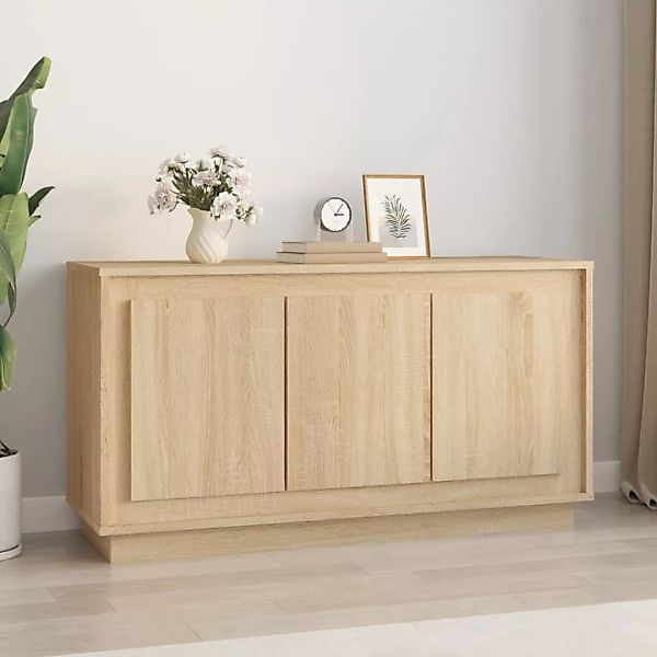 Vidaxl Sideboard Sonoma-eiche 102x35x55 Cm Holzwerkstoff günstig online kaufen