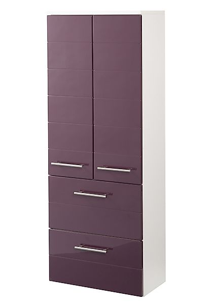 welltime Midischrank "Porto" Breite 50 cm, mit hochglänzenden Fronten günstig online kaufen