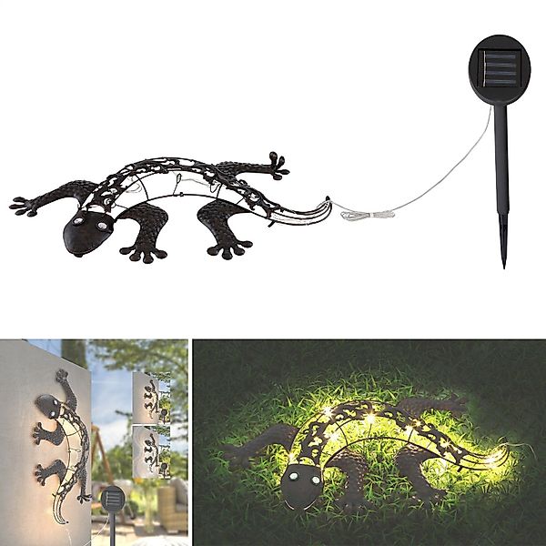 bmf-versand LED Solarleuchte Solarleuchte Garten Echse günstig online kaufen