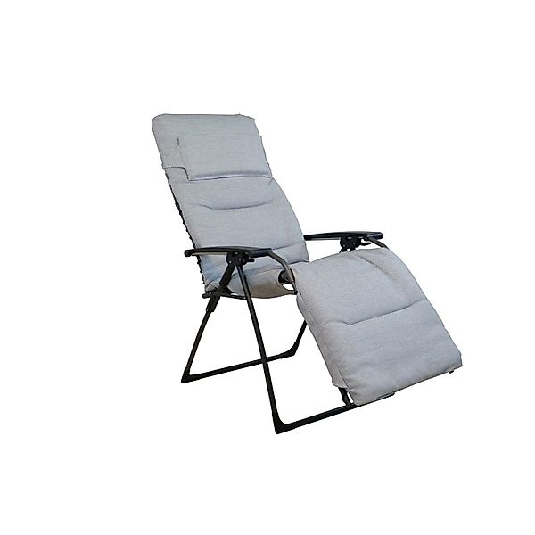 Sungörl Relaxliege Garda XL Hellgrau Bequemer Gartensessel für Terrasse Bal günstig online kaufen
