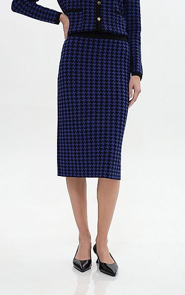 Passioni Midirock mit Hahnentrittmuster günstig online kaufen