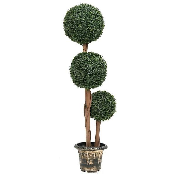 Künstlicher Buchsbaum Mit Topf Kugelform Grün 119 Cm günstig online kaufen