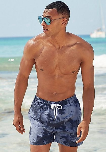 Venice Beach Badeshorts Mat mit trendigem Batikdruck günstig online kaufen