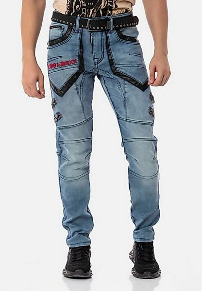 Cipo & Baxx Bequeme Jeans im rockigen Design günstig online kaufen