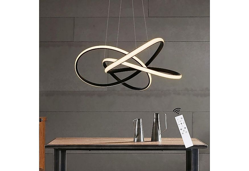 Nettlife LED Kronleuchter Pendelleuchte in Weiß 62/68W Ringe, Höhenverstell günstig online kaufen