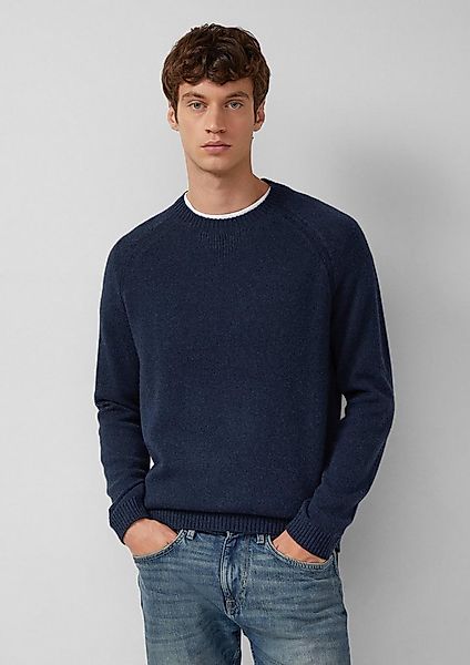 s.Oliver Longpullover Strickpullover Strickpullover aus reiner Lammwolle günstig online kaufen