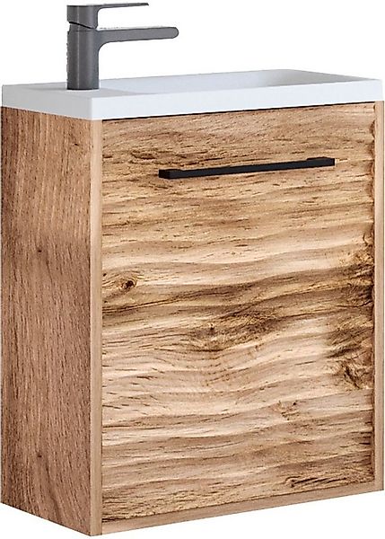 welltime Waschtisch Canada (2-St), Badmöbel Wellenstruktur, Breite 40cm Gäs günstig online kaufen