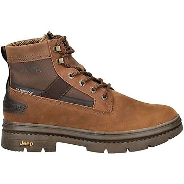 Jeep Schnürstiefelette "Jeep Stiefelette Leder/Textil" günstig online kaufen