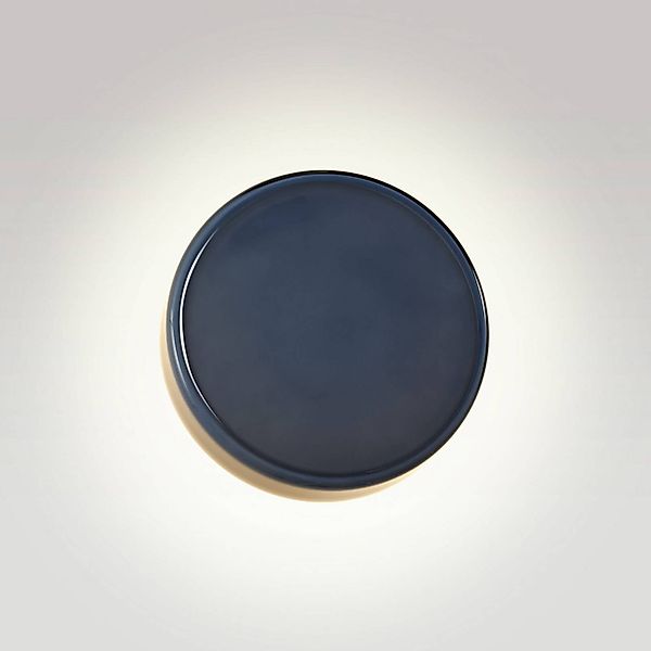 MARSET LED-Wandlampe Caramel, blau, Ø 22 cm, TRIAC, Glas günstig online kaufen