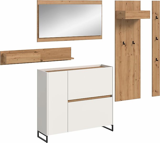 Home affaire Garderoben-Set "EVRID, 5-teilig, Breite 236 cm, individuell st günstig online kaufen