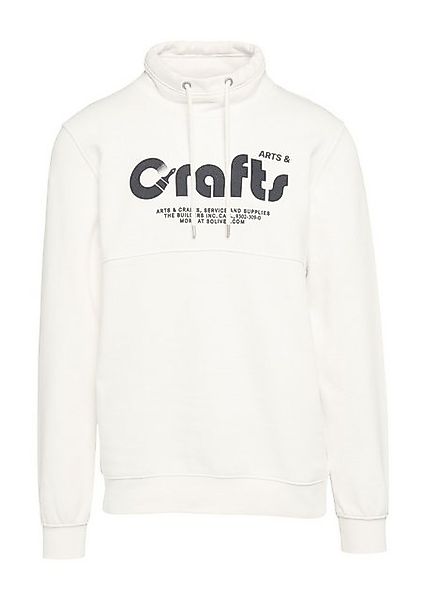 s.Oliver Sweatshirt Sweatshirt mit Frontprint und Snood-Kragen Teilungsnaht günstig online kaufen